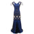 Vintage 20s Charleston Dress Blue