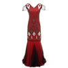 Vintage 20s Charleston Red Φόρεμα