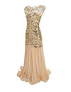 Vintage 20s Flapper Φόρεμα Μπεζ