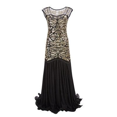 Vintage 20s Flapper Φόρεμα Χρυσό