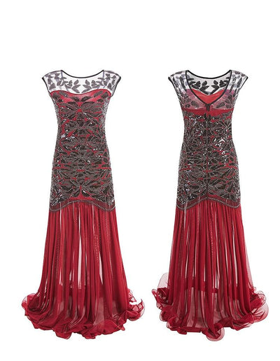 Vintage 20s Flapper Red Φόρεμα