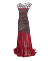 Vintage 20s Flapper Red Φόρεμα
