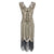 Vintage 20s Gatsby Beige Φόρεμα