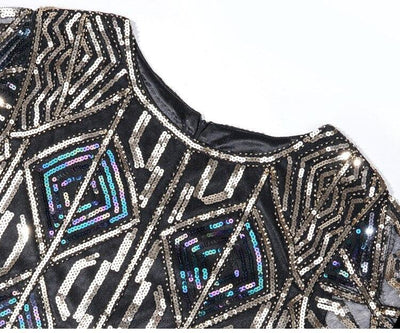 Vintage 20s Μακρύ Χρυσό Φόρεμα Gatsby