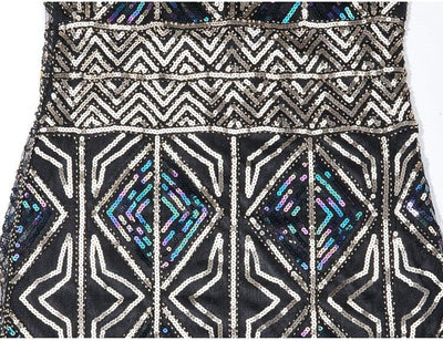 Vintage 20s Μακρύ Χρυσό Φόρεμα Gatsby