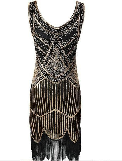 Vintage Χρυσό Φόρεμα Gatsby 20s