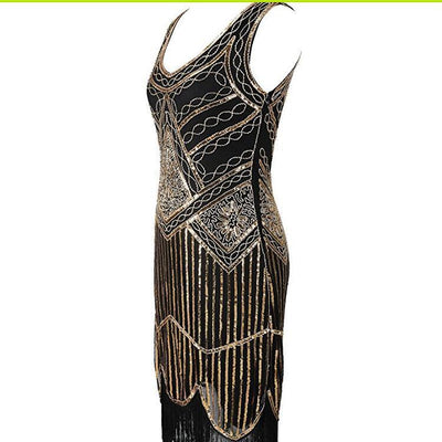 Vintage Χρυσό Φόρεμα Gatsby 20s