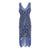 Vintage 20s Plus Size Charleston Dress Blue