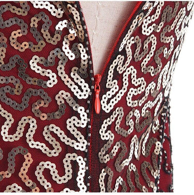 Vintage 20s Plus Size Red Charleston Φόρεμα