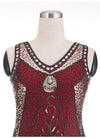 Vintage 20s Plus Size Red Charleston Φόρεμα