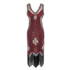 Vintage 20s Plus Size Red Charleston Φόρεμα