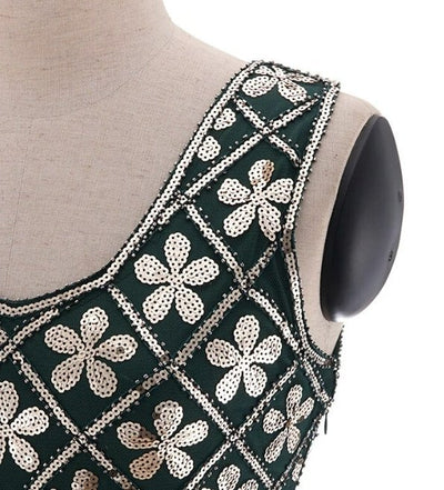 Vintage Χρυσό Φόρεμα 20s Plus Size