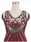 Vintage 20s Plus Size Κόκκινο Φόρεμα