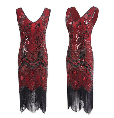 Vintage 20s Paris Red Dress