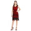 Vintage Φόρεμα 20s Red Sequin