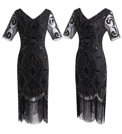 Φόρεμα 20s Lace Sequin