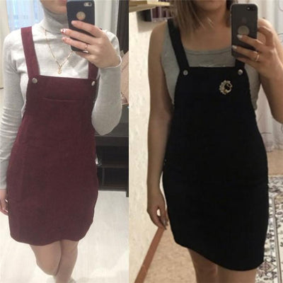Vintage Velvet Εφηβικό Φόρεμα Μαύρο