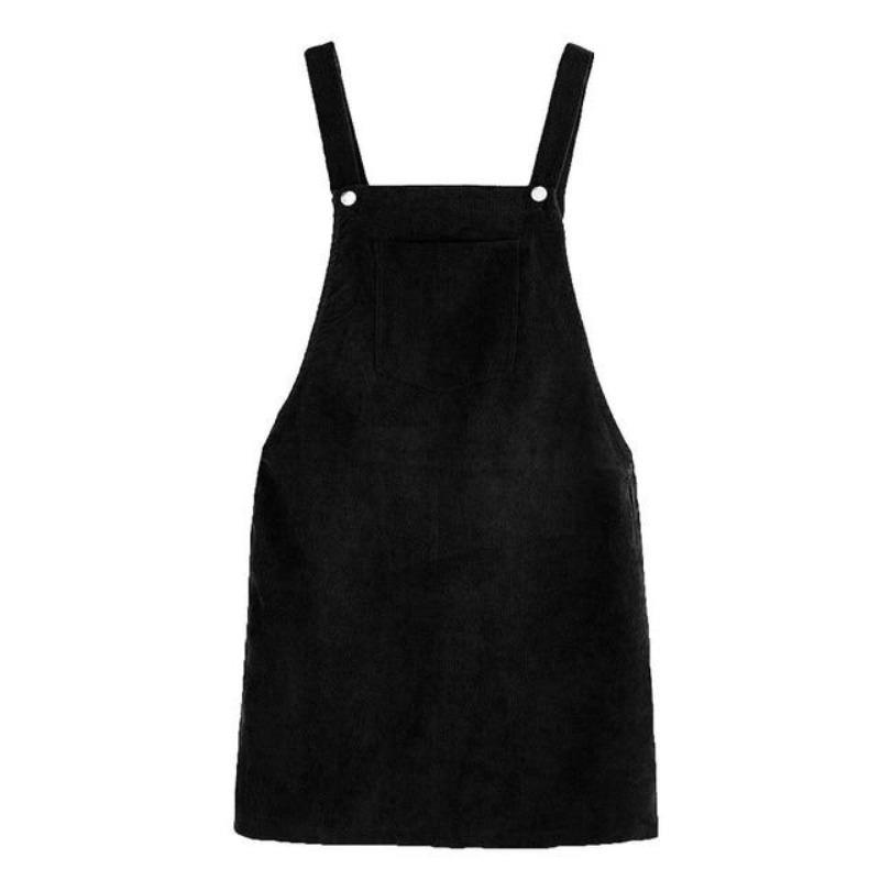 Vintage Velvet Εφηβικό Φόρεμα Μαύρο