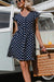 Vintage Navy Blue Φόρεμα